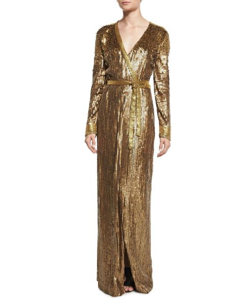 Diane von Furstenberg, Ariel Armour Embellished Wrap Dress, $2,200 