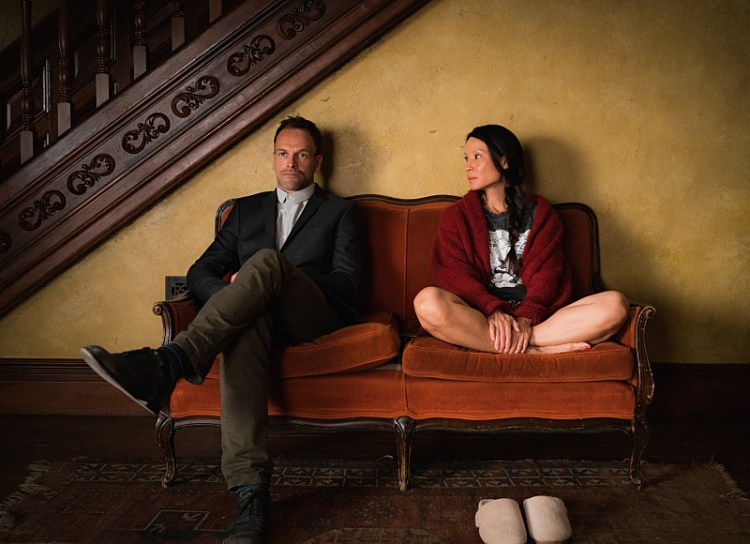 Jonny Lee Miller as Sherlock Holmes and Lucy Liu as Joan Watson.