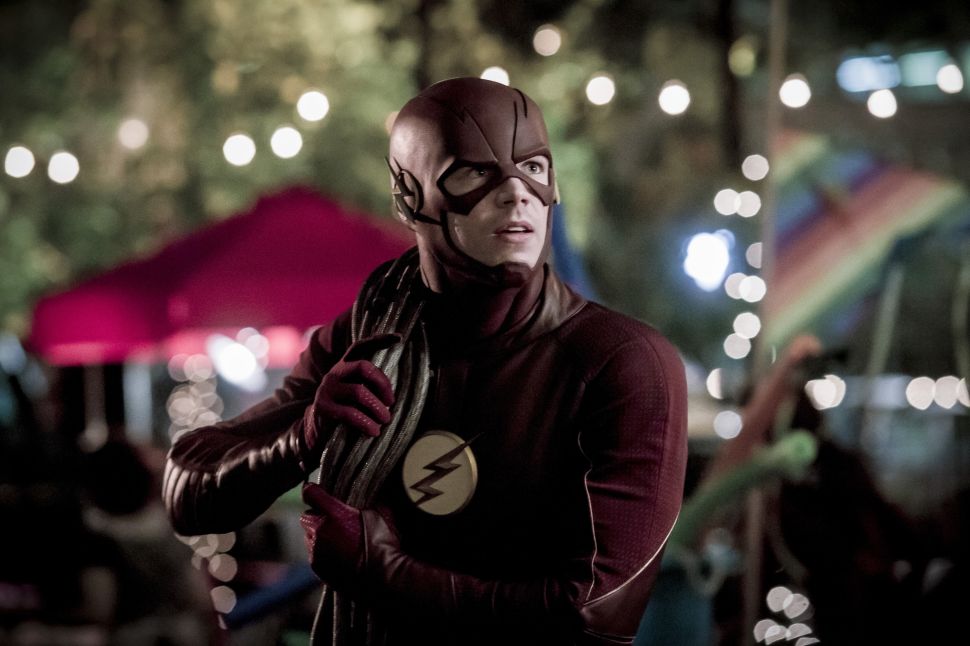 Grant Gustin as The Flash.