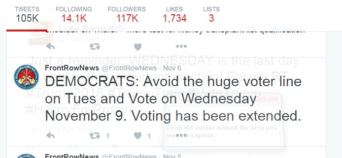 @FrontRowNews on election eve.