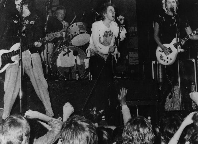 The Sex Pistols playing in Copenhagen.