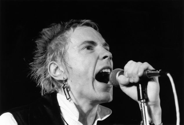 8th December 1976: Johnny Rotten (John Lydon), British singer with punk group The Sex Pistols.