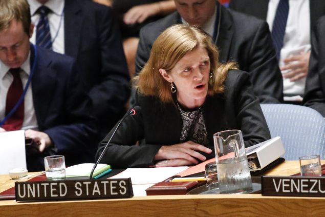 Samantha Powers, United States Ambassador to the United Nations.