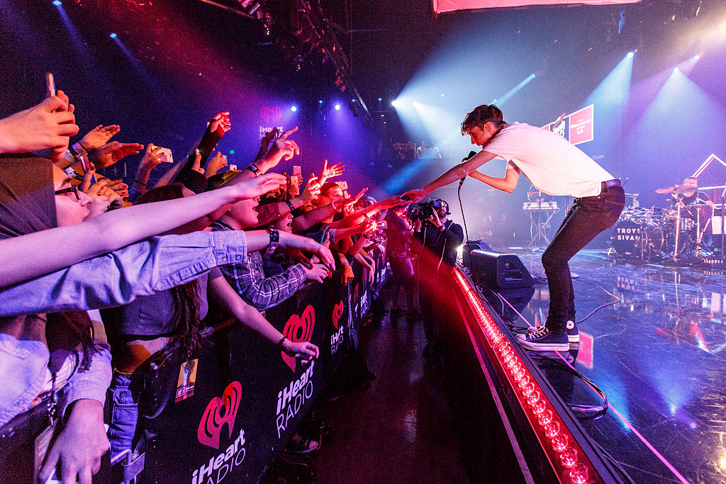Troye Sivan performs on stage at iHeartRadio Theater on February 9, 2016 in Burbank, California.