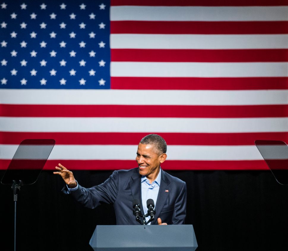 President Barack Obama speaks at a private Democratic National Committee event at Gilley's Club Dallas on March 12, 2016 in Dallas, Texas.