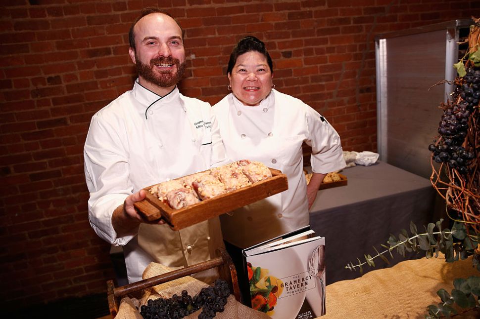 Chef Miro Uskokovic (L) of Gramercy Tavern attends the 2016 New York Taste presented by Citi hosted by New York Magazine on November 1, 2016 in New York City. (Photo by Brian Ach/Getty Images for New York Magazine)