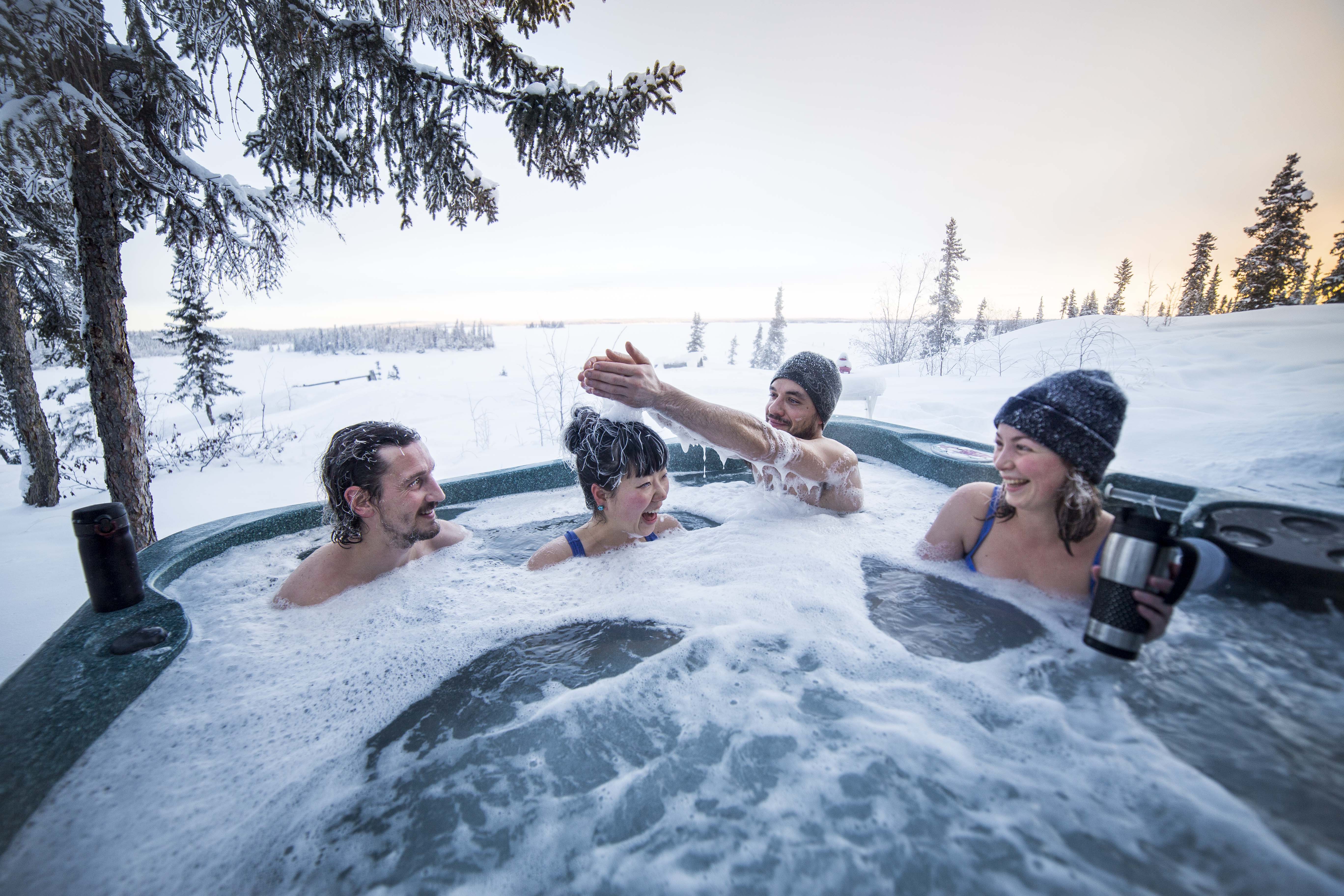 You won't even be tempted to use your phone in the hot tub.