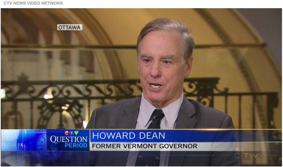 Former Vermont governor and 2004 presidential hopeful Howard Dean.