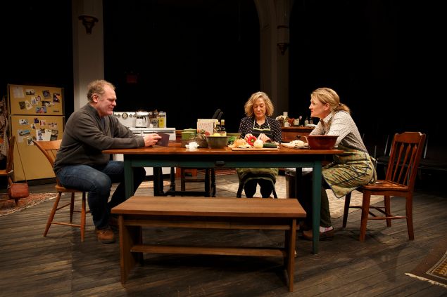 The cast of Richard Nelson's Hungry, performed at the Public Theatre.