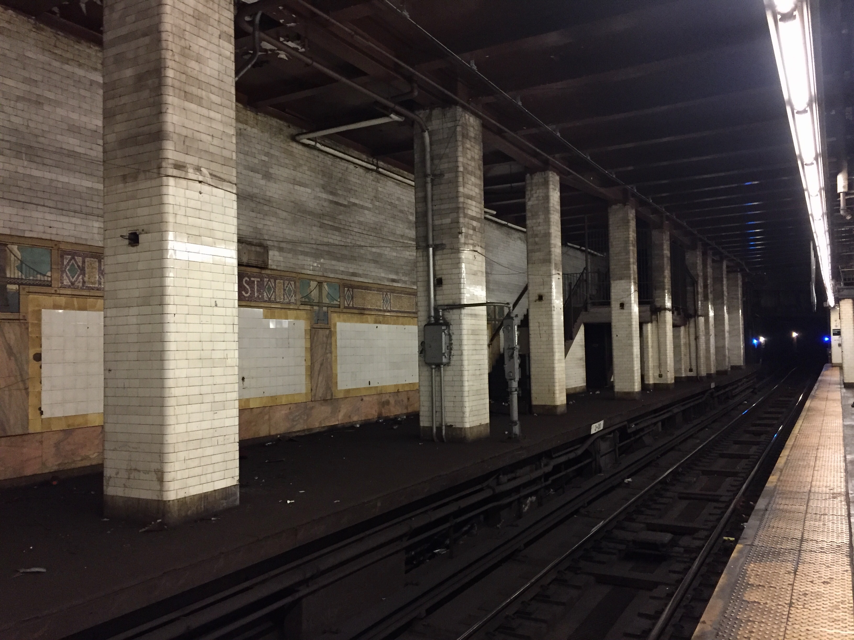 The once opulent station of Chambers Street is now full of eerily deserted tunnels.