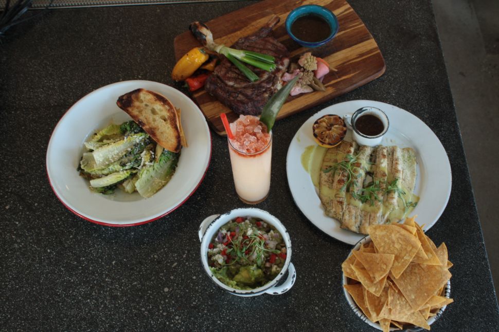 A typical spread at the best new restaurant of 2016