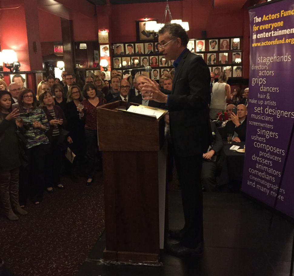 Past best actor recipient Brian Stokes Mitchell got the early crowd at Sardi's reaching for their checkbooks.