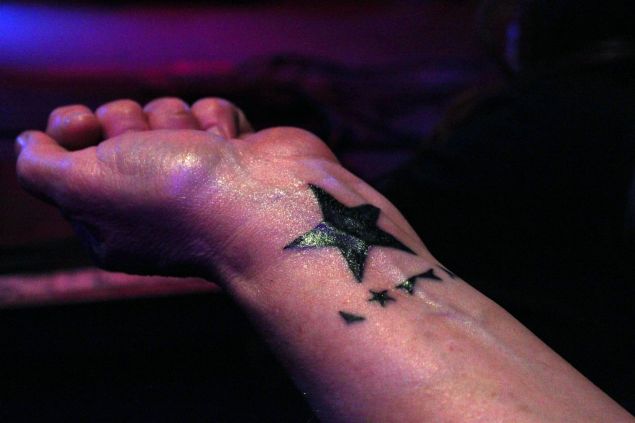 A Bowie fan with the ink still fresh on her ★ tattoo