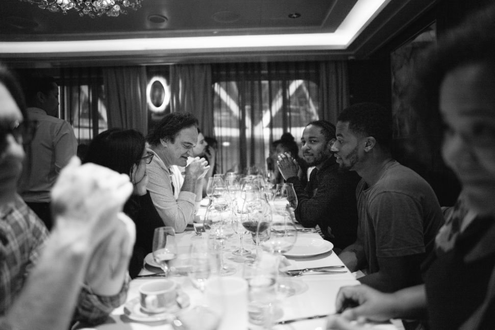 Quentin Tarantino and Kendrick Lamar, Photo by