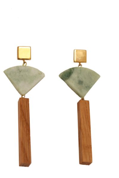 The Mineral Fan Earrings