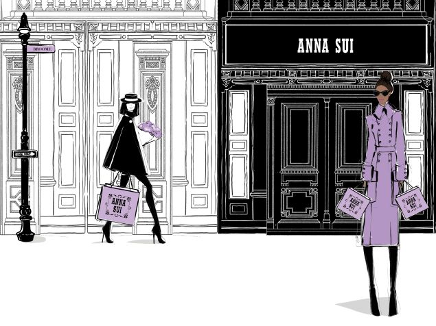 Lavander is Anna Sui's signature color.