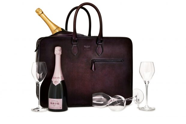 The proper way to drink champagne, is with a specially designed briefcase.