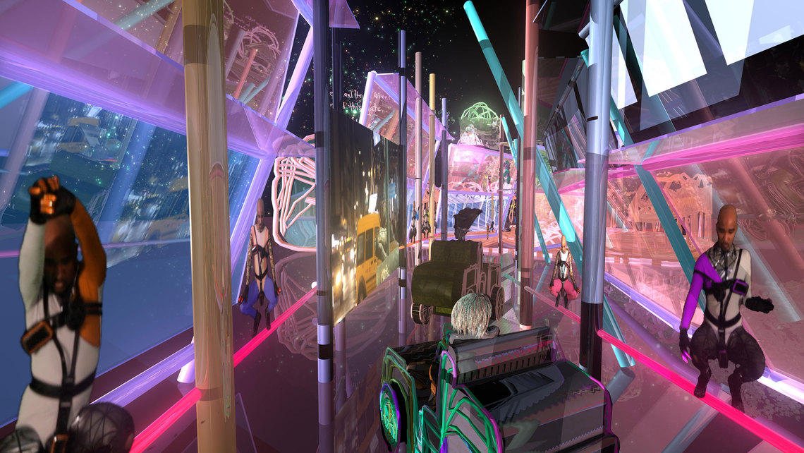 Jacolby Satterwhite, “Transit,” Video Still from Reifying Desire 6, 2014.