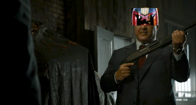 Michael Chiklis as Judge Joseph Dredd.