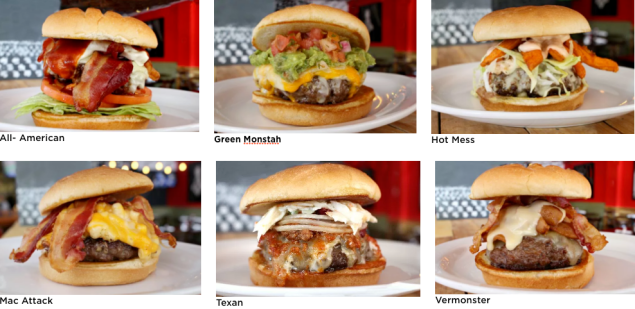 Just a few of their famous burgers.