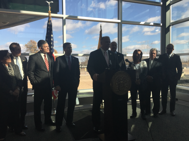 A clutch of southern Democrats praised Governor Chris Christie for his decision not to end a tax agreement between New Jersey and Pennsylvania.