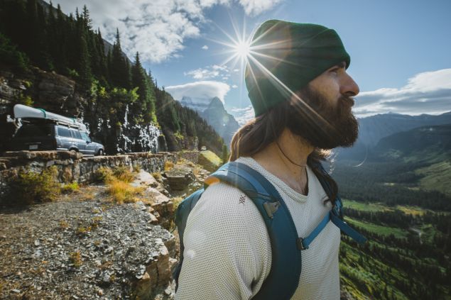 The Rhone brand is all about embracing rugged masculinity in the great outdoors.
