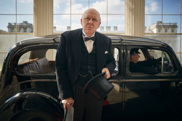 John Lithgow as Winston Churchill.
