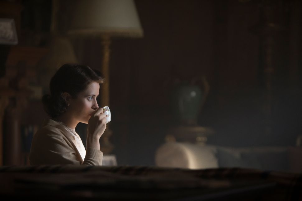 Claire Foy as Elizabeth II.