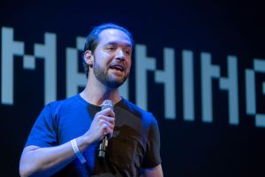 Alexis Ohanian, co-founder of Reddit, at The Next Web 2016 in Red Hook.