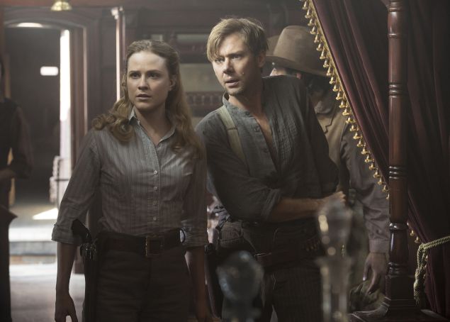 Evan Rachel Wood and Jimmi Simpson.