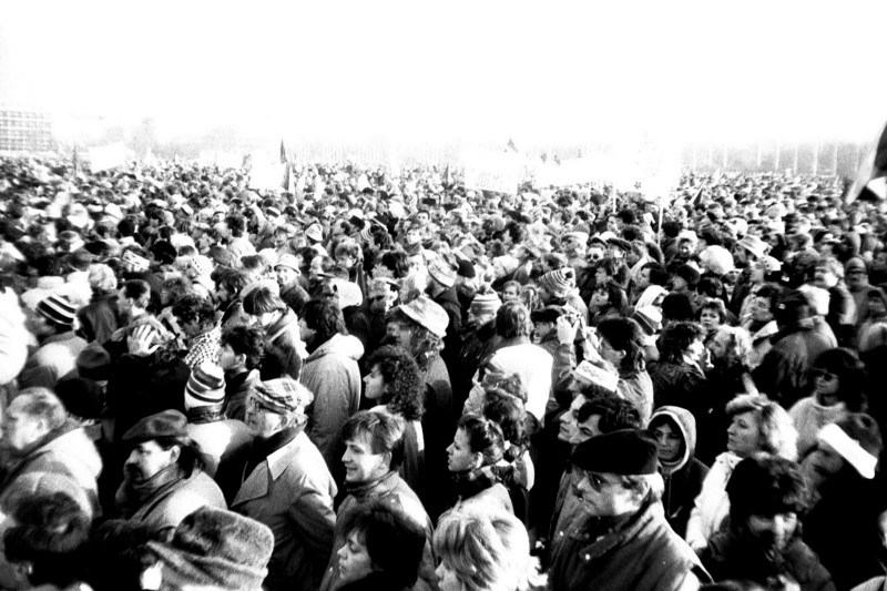 The Velvet Revolution in Czechoslovakia.