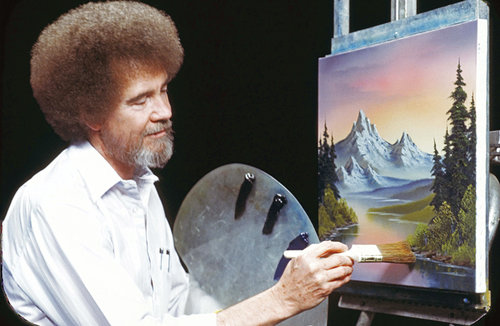 Bob Ross, The Joy of Painting.
