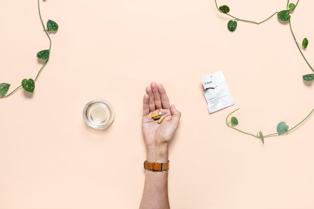 An individual package of Care/Of vitamins.