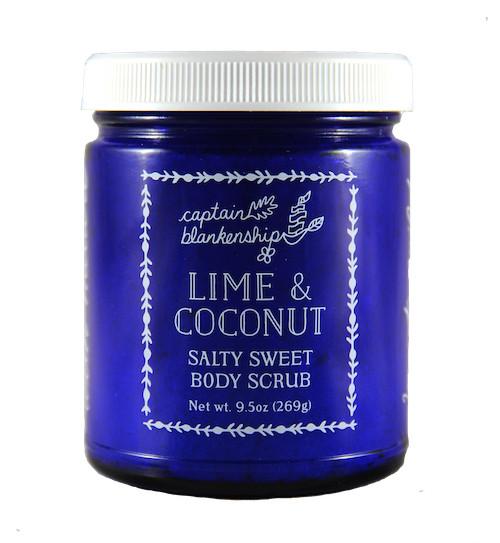 Lime and coconut salty sweet body scrub, $32.