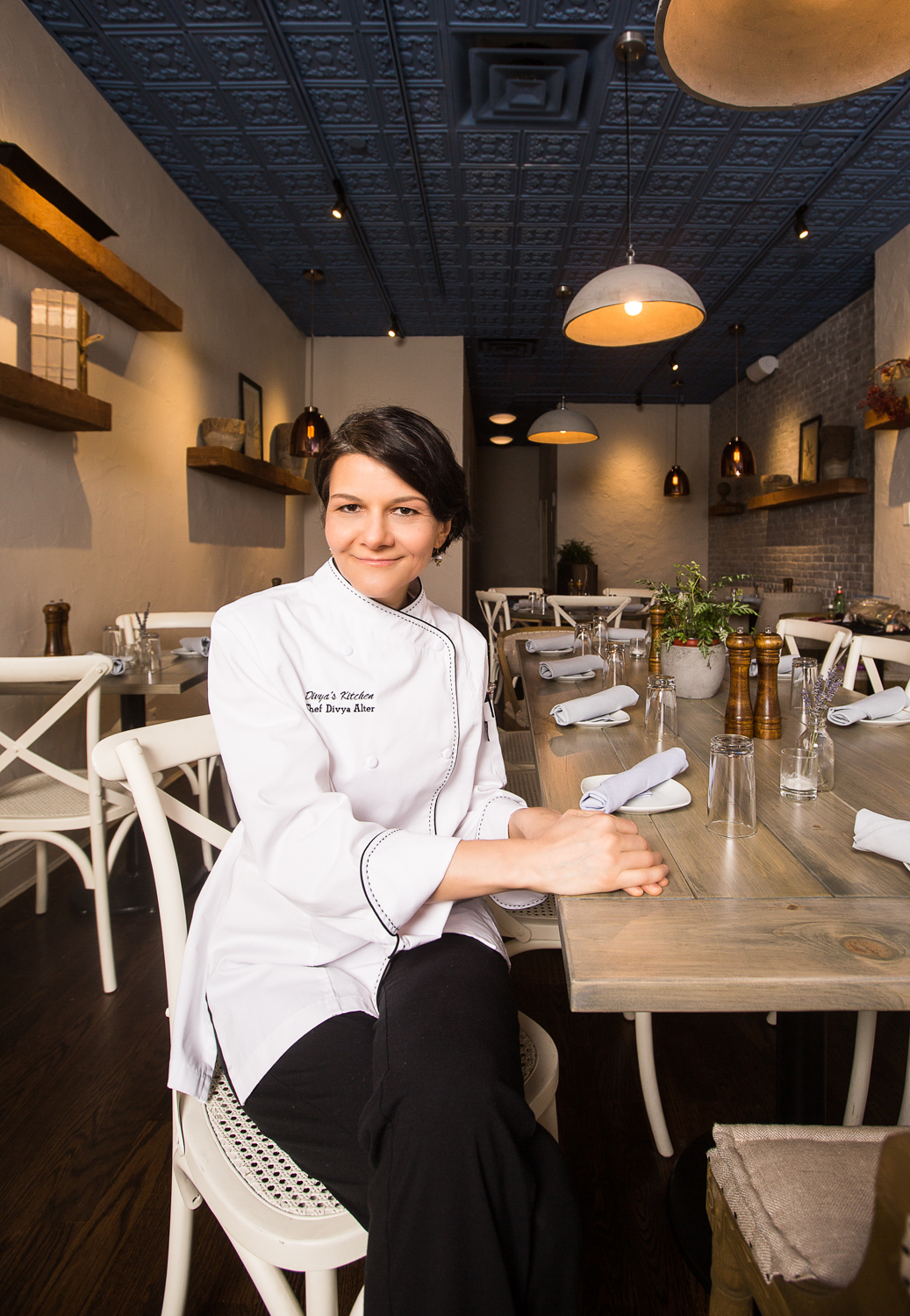 Divya Alter, owner of Divya's Kitchen. PHOTO: Emily Assiran for Observer