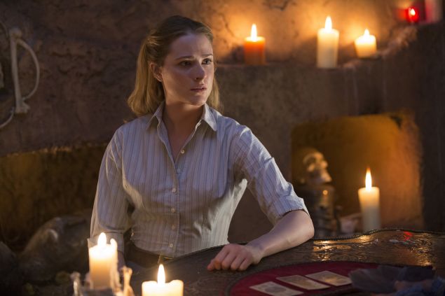 Evan Rachel Wood as Dolores Abernathy.
