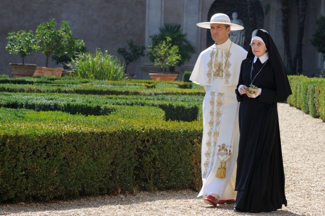 Jude Law and Diane Keaton in The Young Pope.