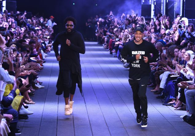 Maxwell Osborne and Dao-Yi Chow take a bow at DKNY.