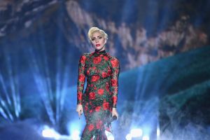 Lady Gaga performs during the Victoria's Secret Fashion Show on November 30, 2016 in Paris, France.