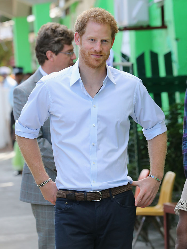 Prince Harry's bracelet.