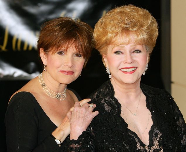 Actress Carrie Fisher (L) and her mother, actress Debbie Reynolds, who died within one day of each other this week.