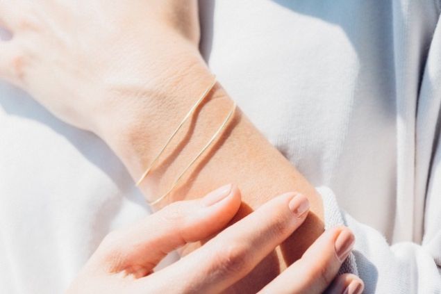 Hannah Keefe's permanent bracelet is akin to a tattoo.