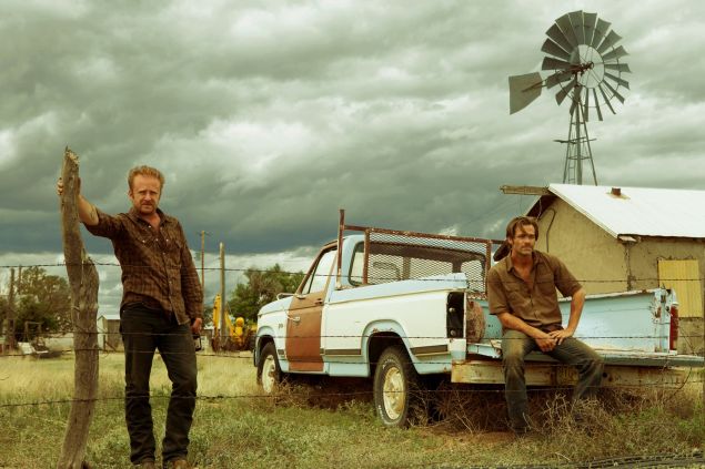 Ben Foster and Chris Pine in Hell or High Water. 