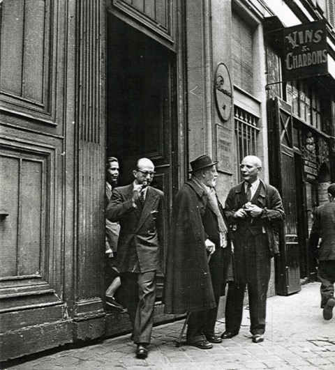 Henri Matisse and Fernand Mourlot in Paris in 1946.