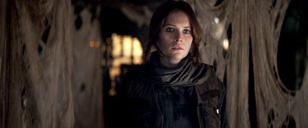 Felicity Jones as Jyn in Rogue One.