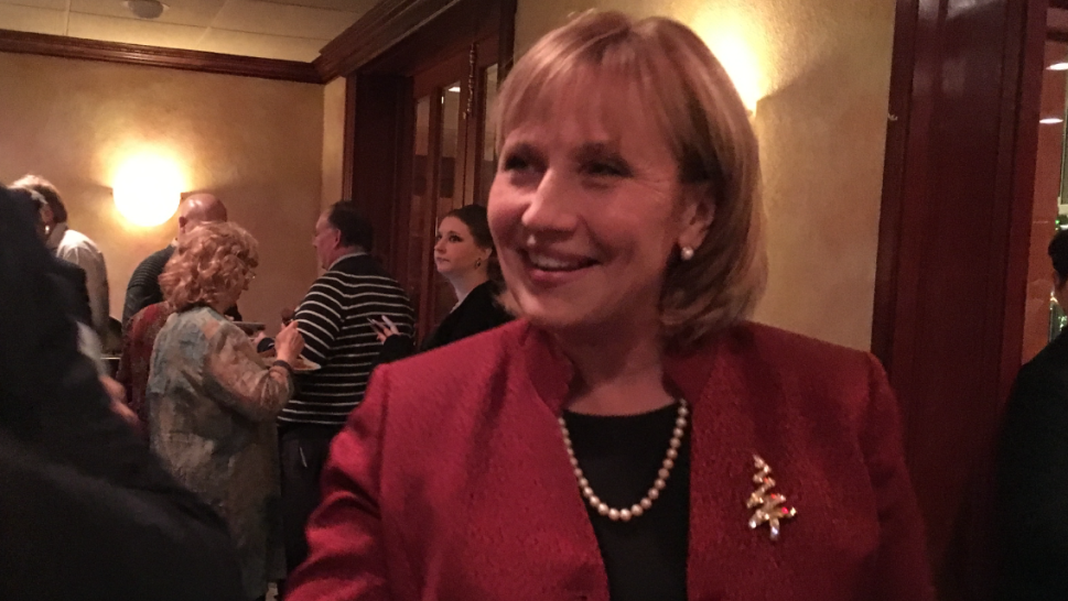 Lieutenant Governor Kim Guadagno got a funny note from her husband, who's retiring from the Superior Court.