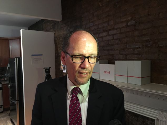 U.S. Labor Secretary Thomas Perez visited NYC-based start-up Hello Alfred today.