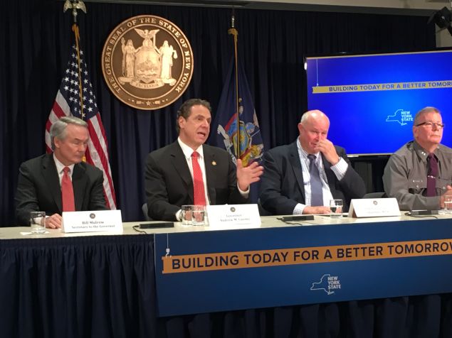 Gov. Andrew Cuomo speaks at a press conference.