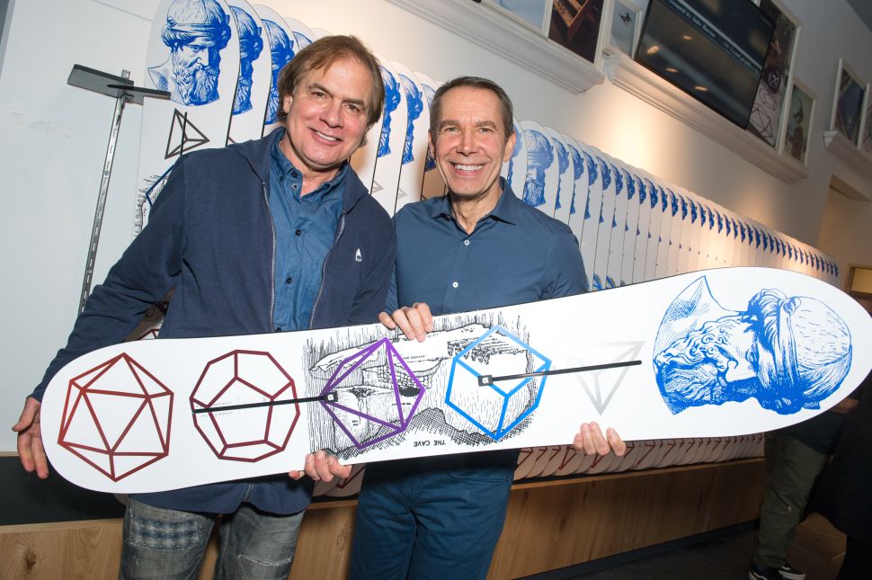 Jake Burton, Jeff Koons.