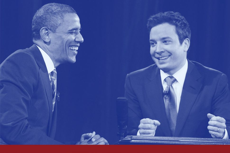 U.S. President Barack Obama appears on Late Night with Jimmy Fallon.